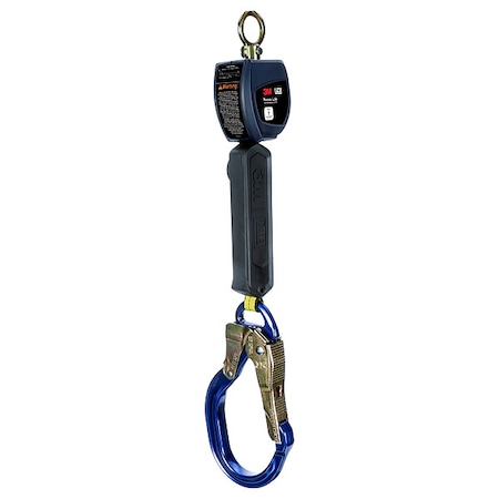 3M Dbi-Sala Nano-Lok Personal Self Retracting Lifeline, Web Aluminum Rebar Hook, 3100540, 6 ft., Class 1, ANSI 3100540