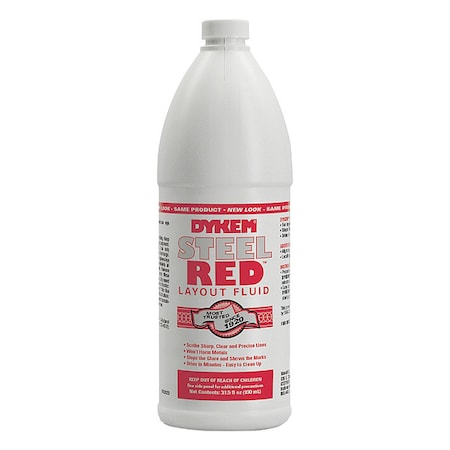 Dykem Layout Fluid, Steel Red(TM), 930 mL 80696
