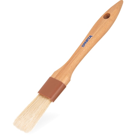 Sparta Basting Brush, 8 1/4 in L, Wood Handle 4037200