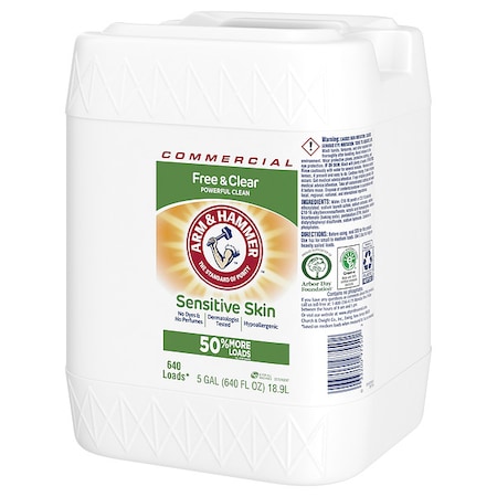 Arm & Hammer High Efficiency Laundry Detergent, Liquid, Unscented, Clear 33200-97550