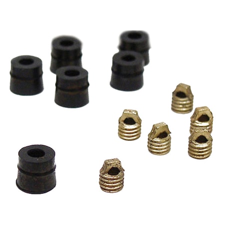 Pro-Set Hose Gasket, 1/4 in Hose ID, Neoprene, PK6 HXGD