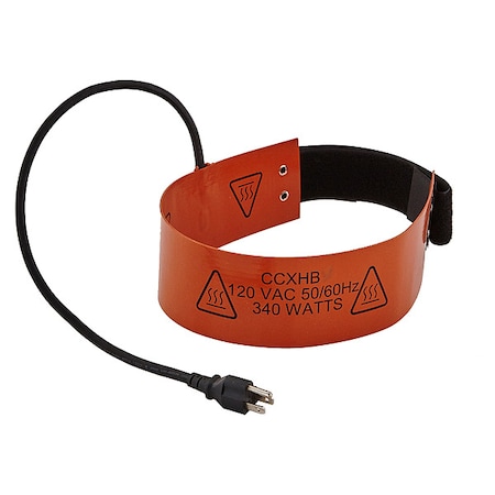 Pro-Set Cylinder Heater, 340 W, 120V AC, 24 in L CCXHB