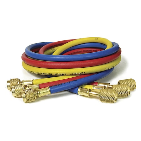 Pro-Set Hose, 5 ft L, Blue/Red/Yellow, PK3 HP5A