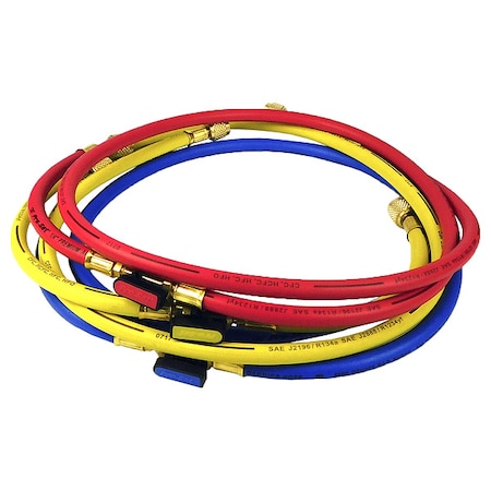Pro-Set Hose, 5 ft L, Blue/Red/Yellow, PK3 HP5L