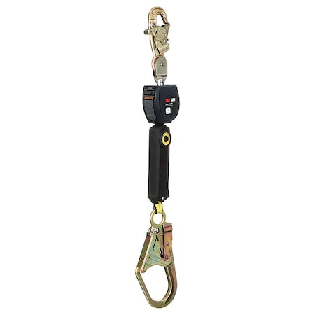 3M Dbi-Sala DBI SALA Self Retracting Lifeline, 6 3/4 ft Length, Snap Hook, Steel, 1 Leg(s) 3100544