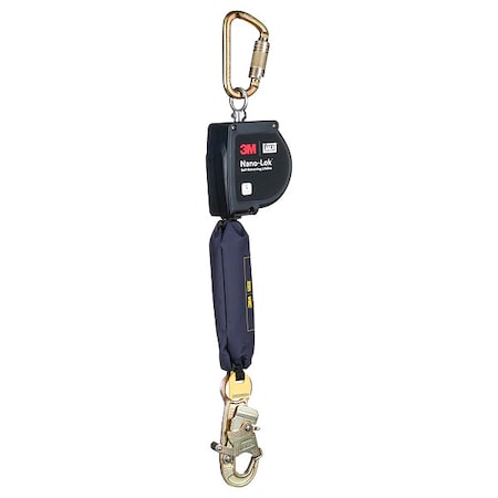 3M Dbi-Sala DBI SALA Self Retracting Lifeline, 11 ft Length, Carabiner, Steel, 1 Leg(s), 420 lb Weight Capacity 3100592