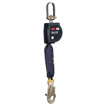 3M Dbi-Sala DBI SALA Self Retracting Lifeline, 11 ft Length, Snap Hook, Steel, 1 Leg(s), 420 lb Weight Capacity 3100598