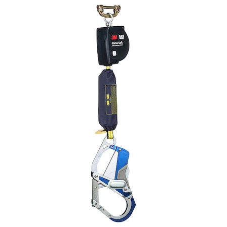3M Dbi-Sala DBI SALA Self Retracting Lifeline, 9 ft. Length, Quick-Connect, Steel, 1 Leg(s) 3100608
