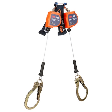 3M Dbi-Sala DBI SALA Self Retracting Lifeline, 8 ft. Length, Quick-Connect, Steel, 2 Leg(s) 3500276