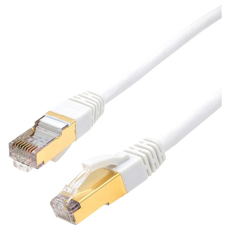 Triplett Patch Cable, Round, RJ45, Booted, 10 GBps CAT7-75WH