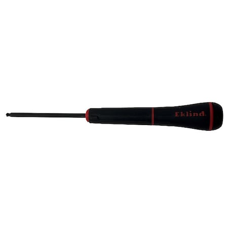 Eklind Screwdriver, BallHex, 1/8 in, Red, Hex 91108
