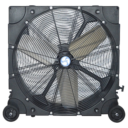 Power Breezer Industrial Fan, Floor Mount, 30 in Blade Dia, 110 to 120V, 12,350 cfm, Non-Oscillating F300M