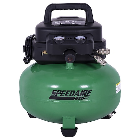 Speedaire Portable Air Compressor, Oil Free, 120V AC 810RA7