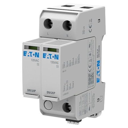Eaton Surge Protection Device, 2 Phase, 120V, 2 Poles, 2 Wires AGDN12020R
