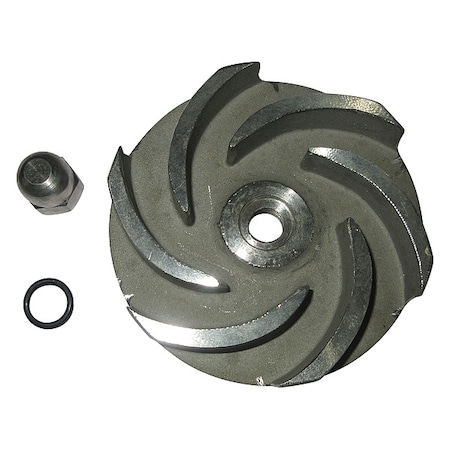 Dayton Impeller, 3 5/8" Dia, Semi-Open, 316 SS 811D74