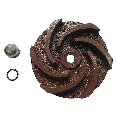 Dayton Impeller, 3 5/8" Dia, Cast Iron 811D52
