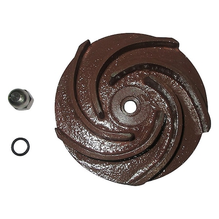 Dayton Impeller, 4 5/8" Dia, Cast Iron 811D56