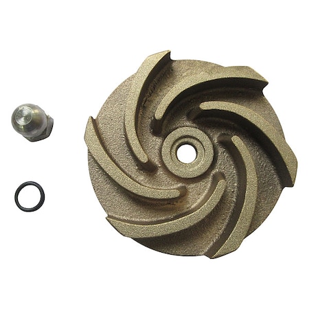 Dayton Impeller, 3 5/8" Dia, Semi-Open, Bronze 811D60
