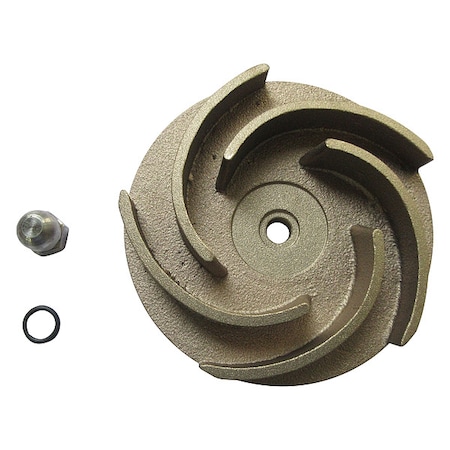 Dayton Impeller, 4 5/8" Dia, Semi-Open, Bronze 811D64