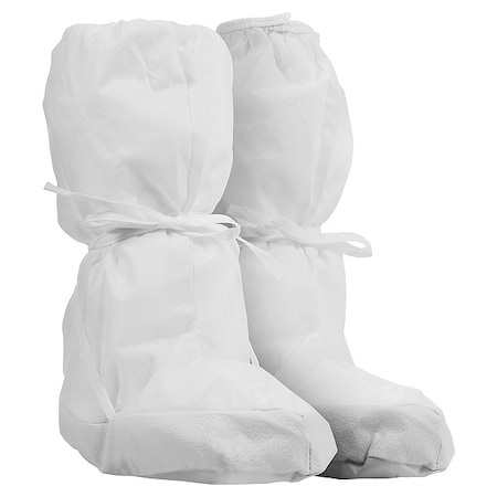 Kimtech Disposable Boot Covers, Polypropylene, White, Slip Resistant Sole: Yes , L/XL 31697