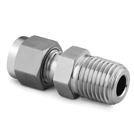Swagelok Tube Fitting, SS, M, 1/4 SS-400-1-4