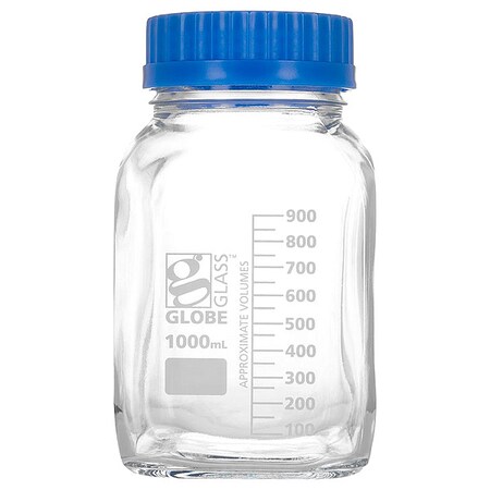 Globe Scientific Bottle, 180 mm H, Clear, PK10 8121000