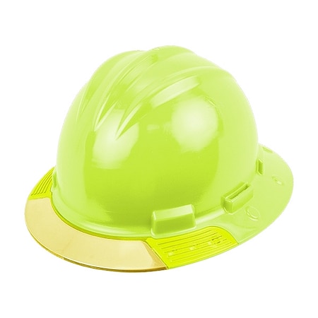 Bullard Full Brim Hard Hat, HDPE, 4 Point Ratchet, Type 1, Class E, High-Visibility Yellow AVHYRYCS
