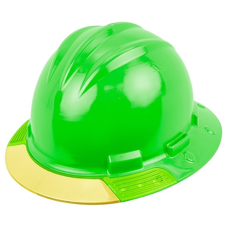 Bullard Full Brim Hard Hat, HDPE, 4 Point Ratchet, Type 1, Class E, Green AVHGRYCS