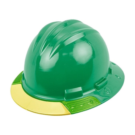 Bullard Full Brim Hard Hat, HDPE, 4 Point Ratchet, Type 1, Class E, Green AVKGRYCS