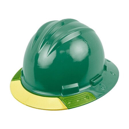 Bullard Full Brim Hard Hat, HDPE, 4 Point Ratchet, Type 1, Class E, Green AVFGRYCS