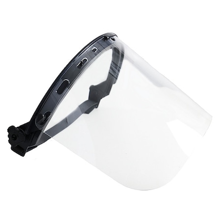 Bullard Face Shield, Clear Visor, 8 in Height, Pinlock, Ratchet Suspension A312B840ME