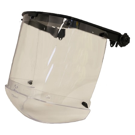 Bullard Face Shield, Clear Visor, 8 in Height, Pinlock, Ratchet Suspension A400W840PX2CP2
