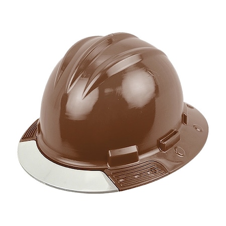 Bullard Full Brim Hard Hat, HDPE, 4 Point Ratchet, Type 1, Class E, Brown AVCBRCCS