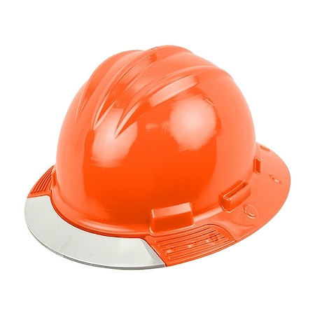 Bullard Full Brim Hard Hat, HDPE, 4 Point Ratchet, Type 1, Class E, Orange AVHORCCS