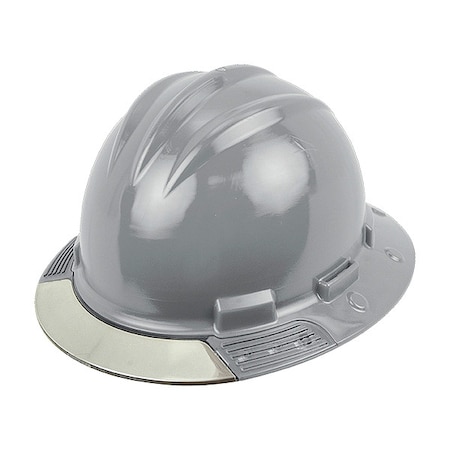 Bullard Full Brim Hard Hat, HDPE, 4 Point Ratchet, Type 1, Class E, Silver AVGGRCCS