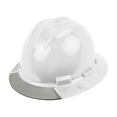 Bullard Full Brim Hard Hat, HDPE, 4 Point Ratchet, Type 1, Class E, White AVWHRGCS