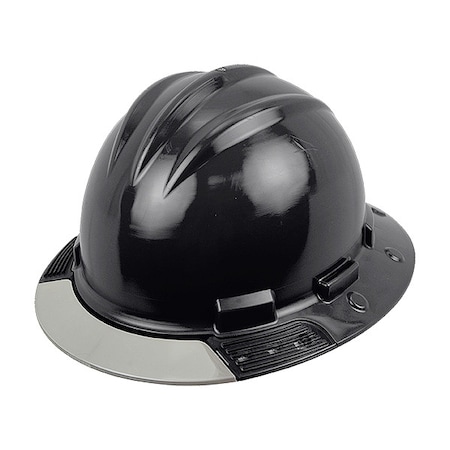 Bullard Full Brim Hard Hat, HDPE, 4 Point Ratchet, Type 1, Class E, Black AVBKRGCS