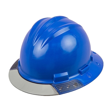 Bullard Full Brim Hard Hat, HDPE, 4 Point Ratchet, Type 1, Class E, Blue AVKBRGCS