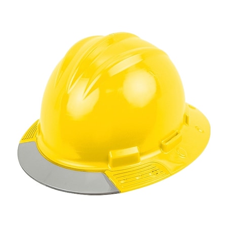 Bullard Full Brim Hard Hat, HDPE, 4 Point Ratchet, Type 1, Class E, Yellow AVYLRGCS