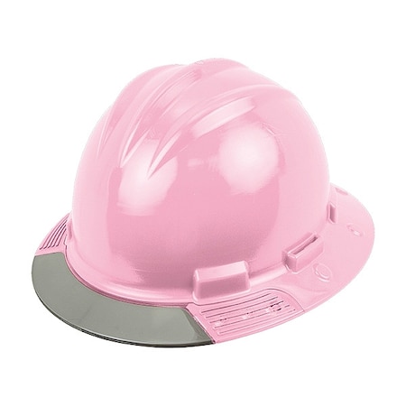 Bullard Full Brim Hard Hat, HDPE, 4 Point Ratchet, Type 1, Class E, Pink AVLPRGCS