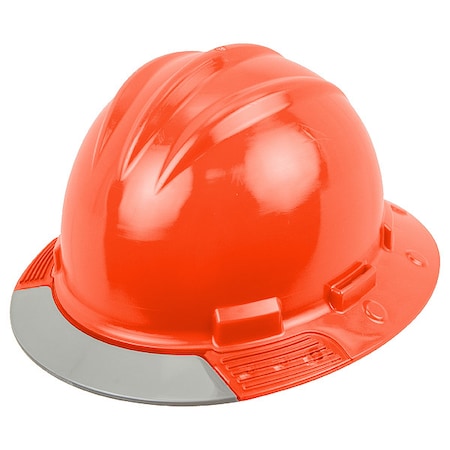 Bullard Full Brim Hard Hat, HDPE, 4 Point Ratchet, Type 1, Class E, Orange AVORRGCS