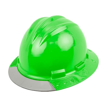 Bullard Full Brim Hard Hat, HDPE, 4 Point Ratchet, Type 1, Class E, Green AVHGRGCS
