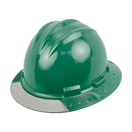 Bullard Full Brim Hard Hat, HDPE, 4 Point Ratchet, Type 1, Class E, Green AVFGRGCS
