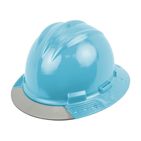 Bullard Full Brim Hard Hat, HDPE, 4 Point Ratchet, Type 1, Class E, Light Blue AVSKRGCS
