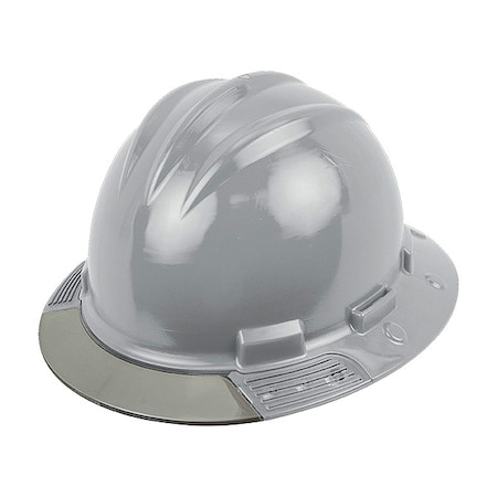 Bullard Full Brim Hard Hat, HDPE, 4 Point Ratchet, Type 1, Class E, Gray AVGGRGCS