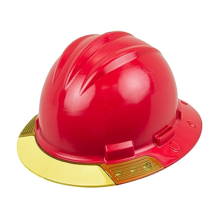 Bullard Full Brim Hard Hat, HDPE, 4 Point Ratchet, Type 1, Class E, Red AVRDRYCS