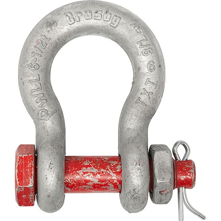 Crosby Anchor Shackle, 4,000 lb, Carbon Steel 1019472