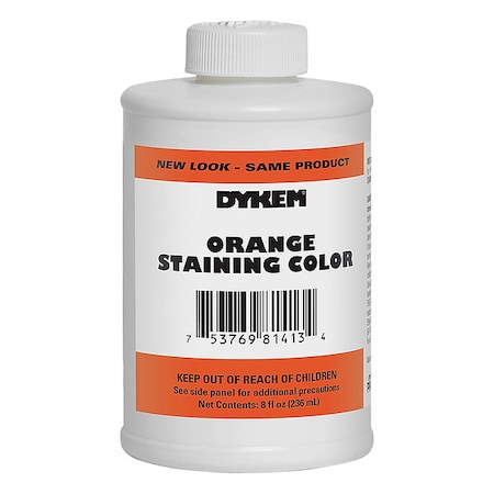 Dykem Opaque Staining Color, 8 oz, Orange 81413