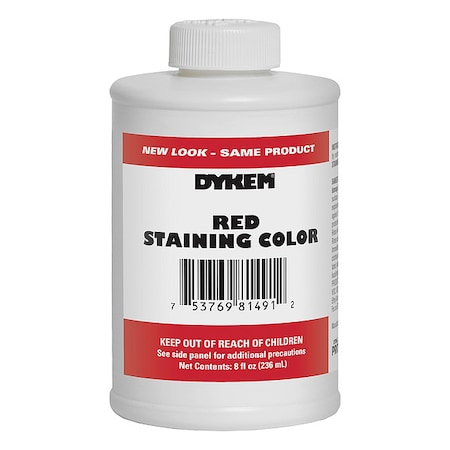Dykem Opaque Staining Color, 8 oz, Red 81491