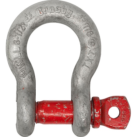 Crosby D-Shackle, 110,000 lb, Carbon Steel 1018678